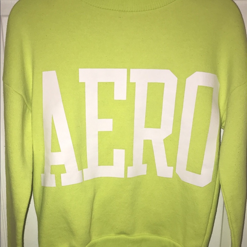 Neon yellow aeropostale sweatshirt